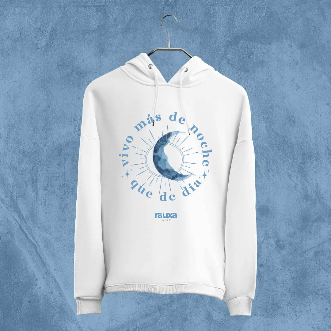 Sudadera "Vivo más de noche que de día"