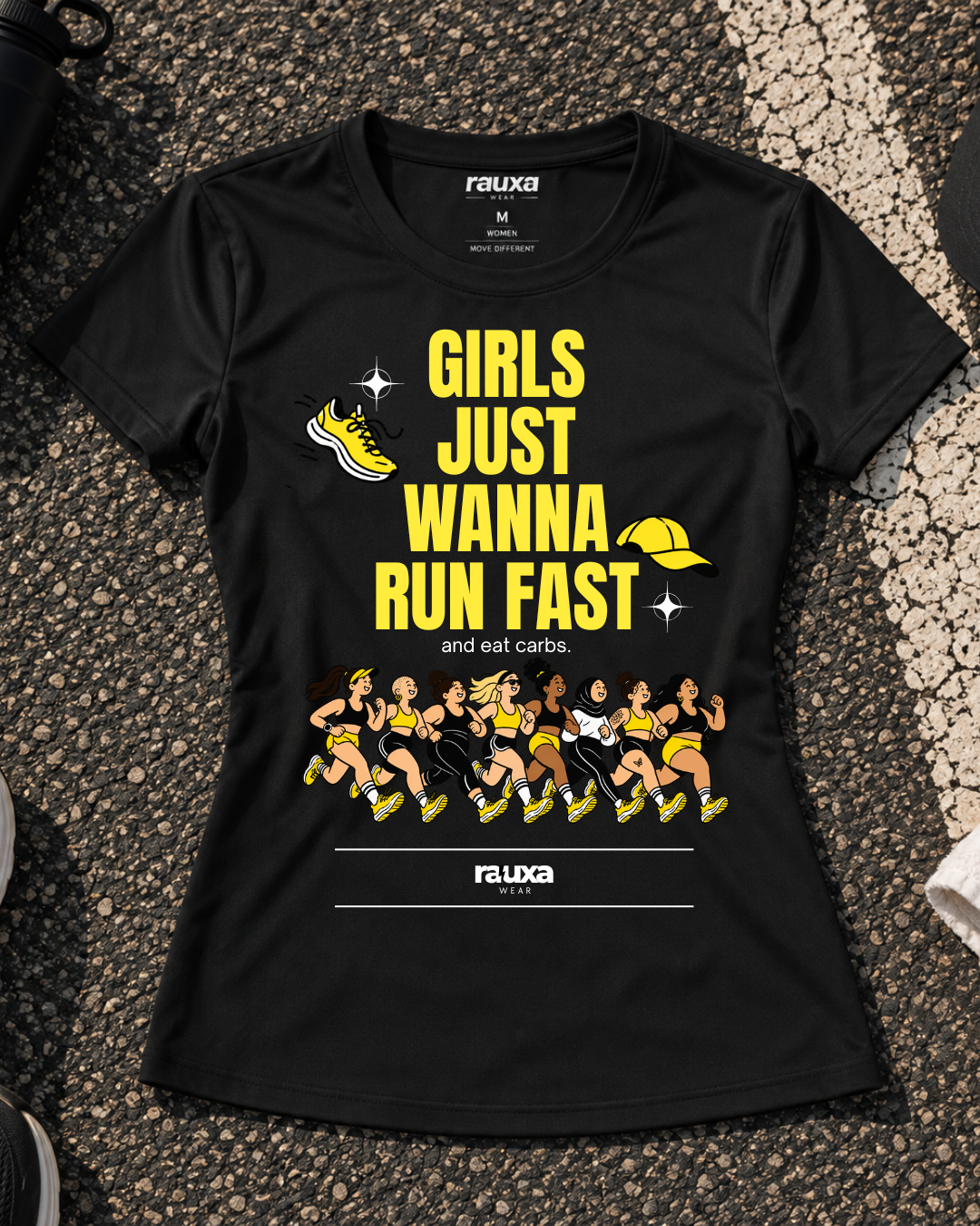 Camiseta Técnica GIRLS JUST WANNA RUN FAST