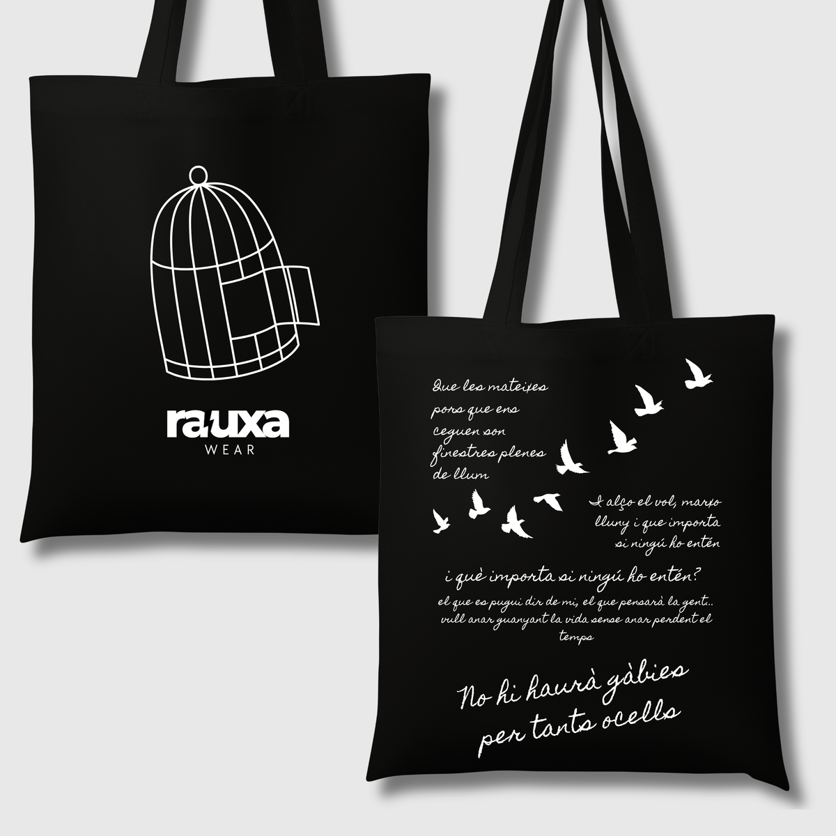 Totebag - No hi haurà gàbies per tants ocells