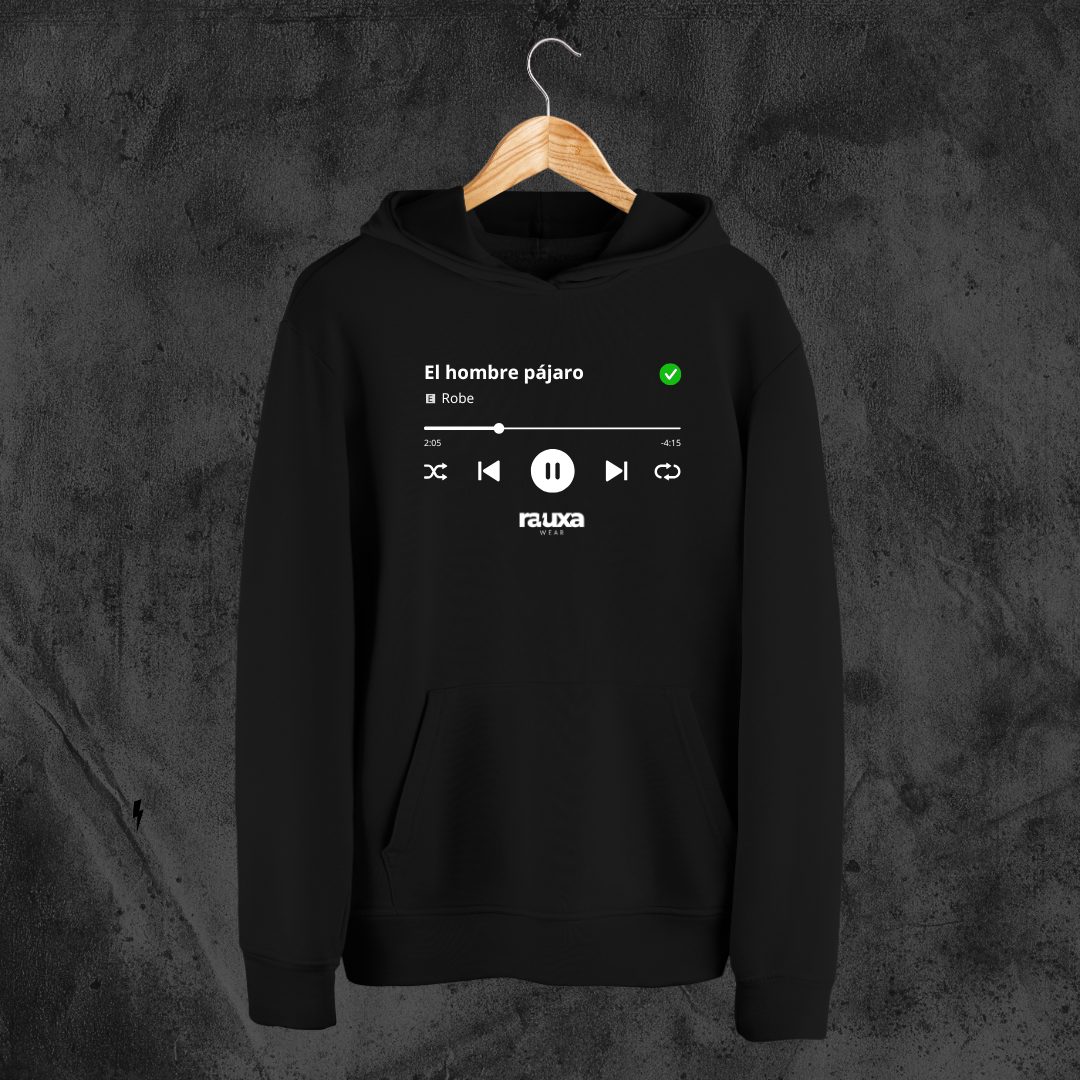 Sudadera Robe "El hombre pájaro" - Versión pista de audio